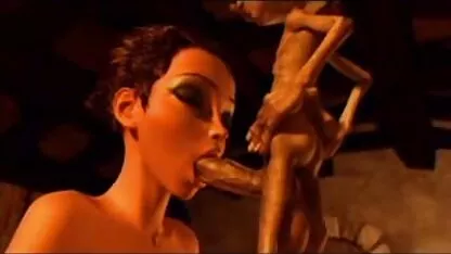 Cartoon-printsess 3D on jõudnud vanuse-orgasmi treilerini